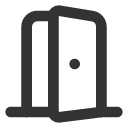 иконка door open, door, дверь, open