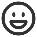 иконка face grinning, face, смайлик, grinning