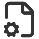 иконки file cog, file, файл, cog