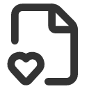 иконки file heart, file, файл, heart, сердце