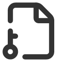 иконки file key 2, file, файл, key, ключ