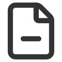иконка file minus, file, файл, minus, минус