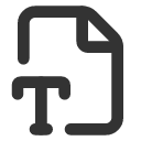 иконка file type corner, file, файл, type, шрифт, corner