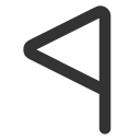 иконка flag triangle left, flag, флаг, triangle, треугольник, left, стрелка