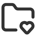 иконка folder heart, folder, папка, heart, сердце