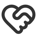 иконки heart handshake, heart, сердце, handshake, рукопожатие