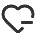 иконки heart minus, heart, сердце, minus, минус