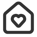 иконки house heart, house, дом, heart, сердце
