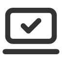 иконки laptop minimal check, laptop, ноутбук, minimal, check, галочка