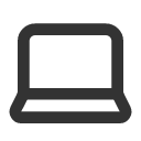 иконки laptop, ноутбук
