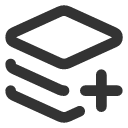 иконки layers plus, layers, слои, plus, плюс