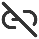иконки link 2 off, link, ссылка, off