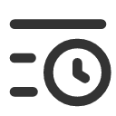 иконка list clock, list, clock, часы