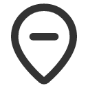 иконка map pin minus inside, map, карта, pin, кнопка, minus, минус, inside
