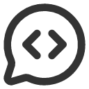 иконка message circle code, message, сообщение, circle, code, код