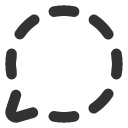 иконка message circle dashed, message, сообщение, circle, dashed