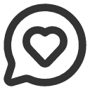 иконка message circle heart, message, сообщение, circle, heart, сердце