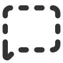 иконка message square dashed, message, сообщение, square, dashed