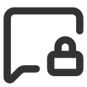 иконка message square lock, message, сообщение, square, lock, замок