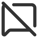 иконка message square off, message, сообщение, square, off
