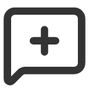 иконка message square plus, message, сообщение, square, plus, плюс