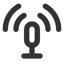 иконка mic signal, mic, микрофон, signal, сигнал