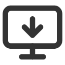 иконка monitor down, monitor, монитор, down, стрелка