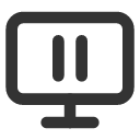 иконка monitor pause, monitor, монитор, pause, пауза