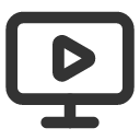 иконка monitor play, monitor, монитор, play, играть