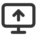 иконка monitor up, monitor, монитор, up, стрелка вверх