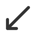 иконка move down left, move, курсор, down, стрелка, left