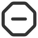 иконки octagon minus, octagon, minus, минус