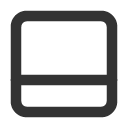 иконка panel bottom, panel, bottom, стрелка