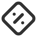 иконки percent diamond, percent, diamond, бриллиант