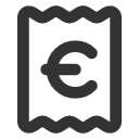 иконки receipt euro, receipt, euro, евро