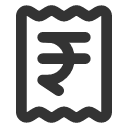 иконка receipt indian rupee, receipt, indian, rupee