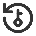 иконка rotate ccw key, rotate, вращать, ccw, key, ключ