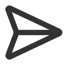 иконка send horizonal, send, марка, horizonal