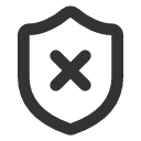 иконка shield close, shield, щит, close, закрыть