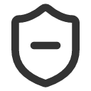 иконка shield minus, shield, щит, minus, минус
