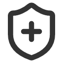 иконка shield plus, shield, щит, plus, плюс