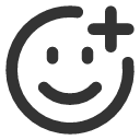иконка smile plus, smile, смайлик, plus, плюс