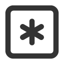 иконки square asterisk, square, asterisk, звездочка