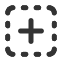 иконка square dashed plus, square, dashed, plus, плюс
