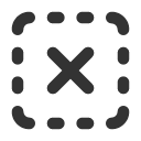 иконки square dashed x, square, dashed