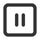 иконка square pause, square, pause, пауза