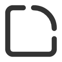 иконка square round corner, square, round, corner