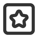 иконка square star, square, star, звезда