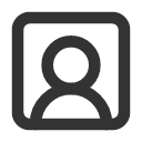 иконка square user round, square, user, пользователь, round
