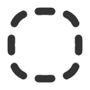 иконка squircle dashed, squircle, dashed